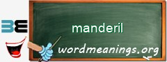 WordMeaning blackboard for manderil